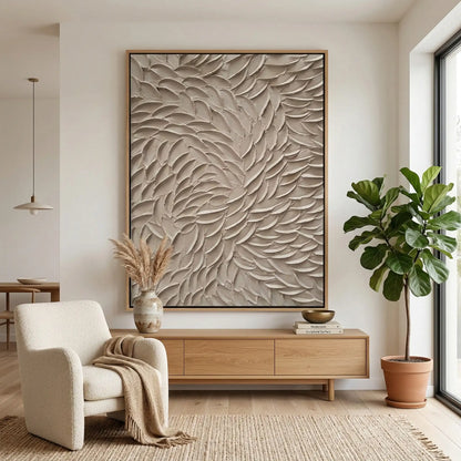 Textured Beige Petals #TBP902