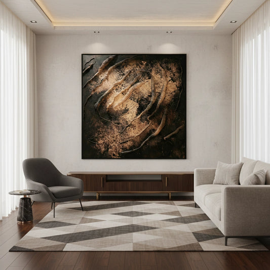 Textured Black Roots Painting #TBRO110