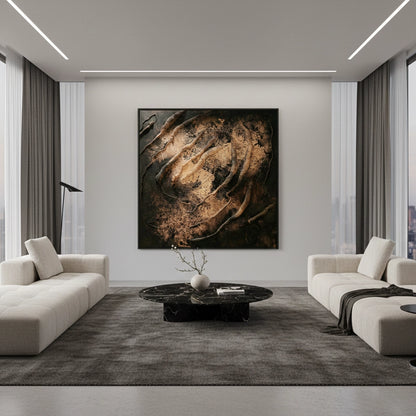 Textured Black Roots Painting #TBRO110