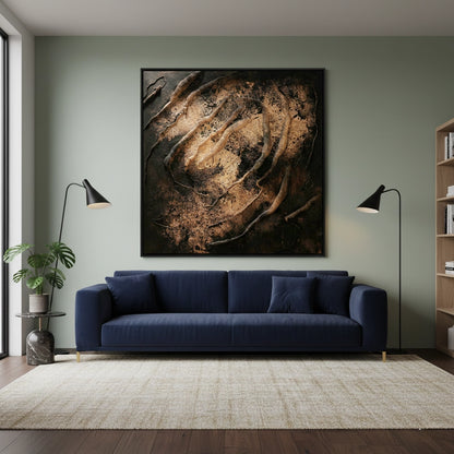 Textured Black Roots Painting #TBRO110
