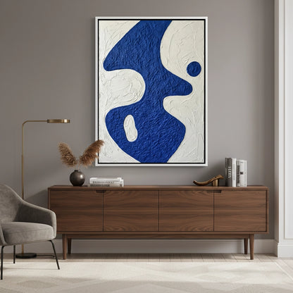 Textured Blue Organic Painting #TBOR220