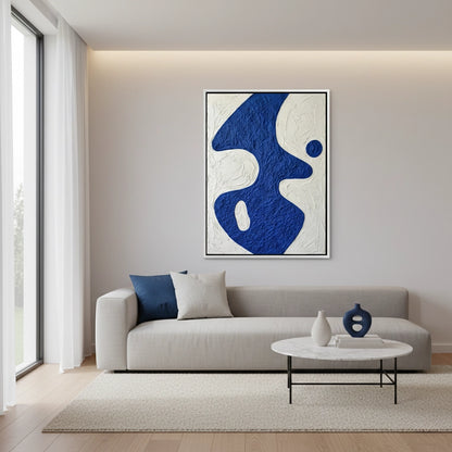 Textured Blue Organic Painting #TBOR220