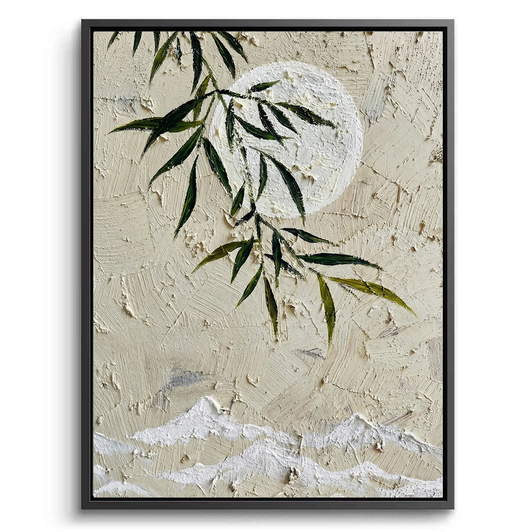 2Textured Botanical Lunar Painting #TBLU220