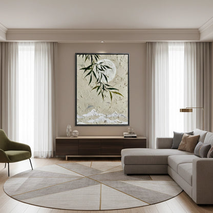 Textured Botanical Lunar Painting #TBLU220