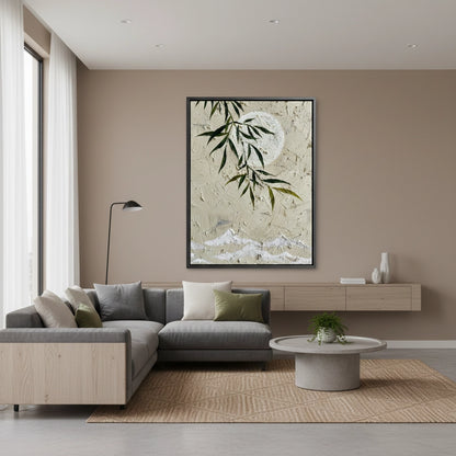 Textured Botanical Lunar Painting #TBLU220