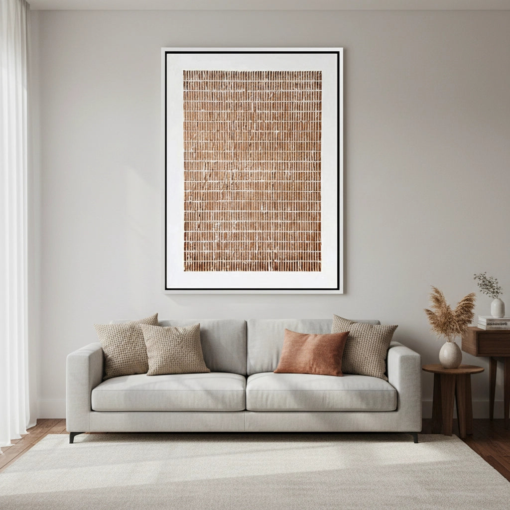 2Textured Bronze Corrugated Painting #TBCO220
