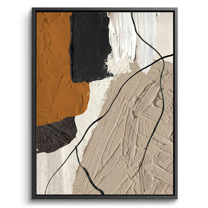 Textured Charcoal Linear Painting #TCLP220