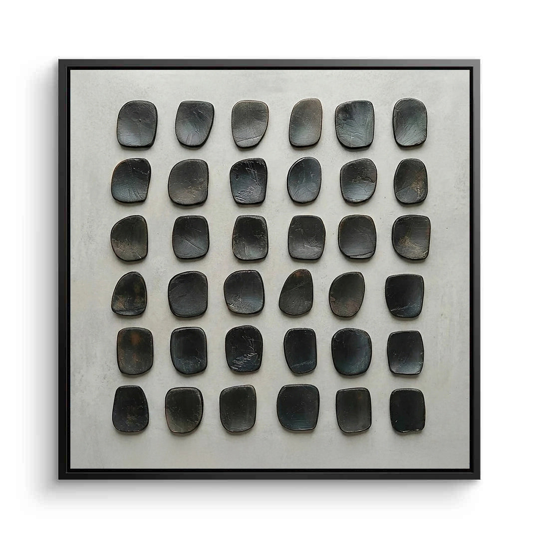 2Textured Charcoal Stone Painting #TCST220