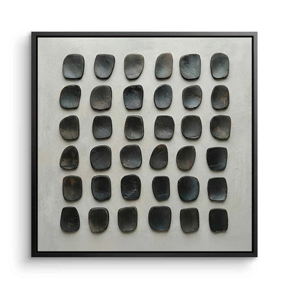 Textured Charcoal Stone Painting #TCST220