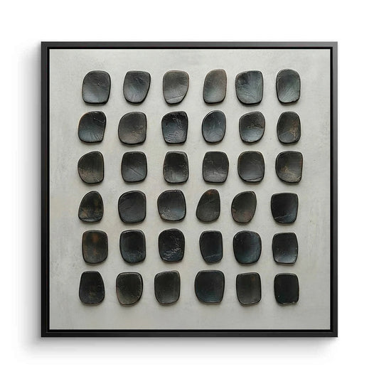 Textured Charcoal Stone Painting #TCST220