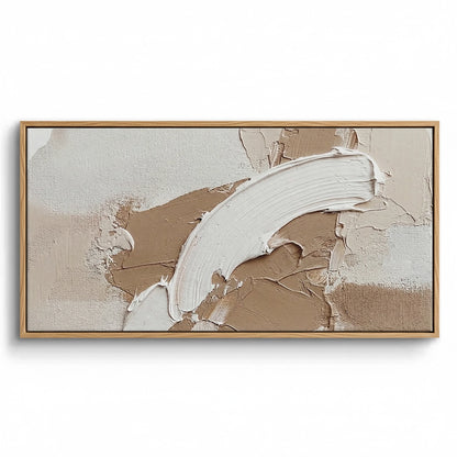 Textured Clay Wave wall art featuring abstract wave patterns with warm clay tones, perfect for modern UAE home decor