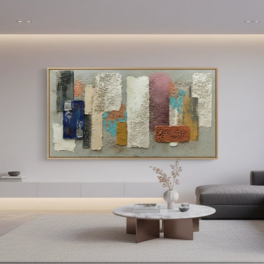 Textured Colorful Block Painting #TCBL110