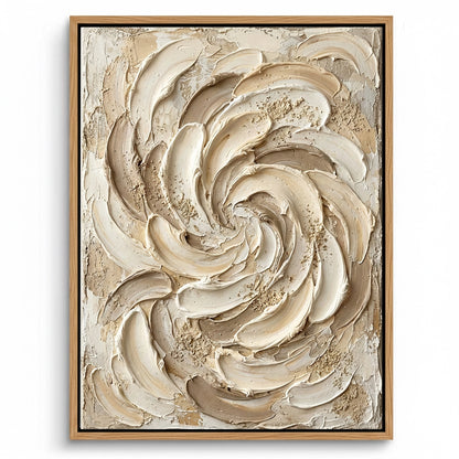 Textured Cream Bloom Painting #TCBL110