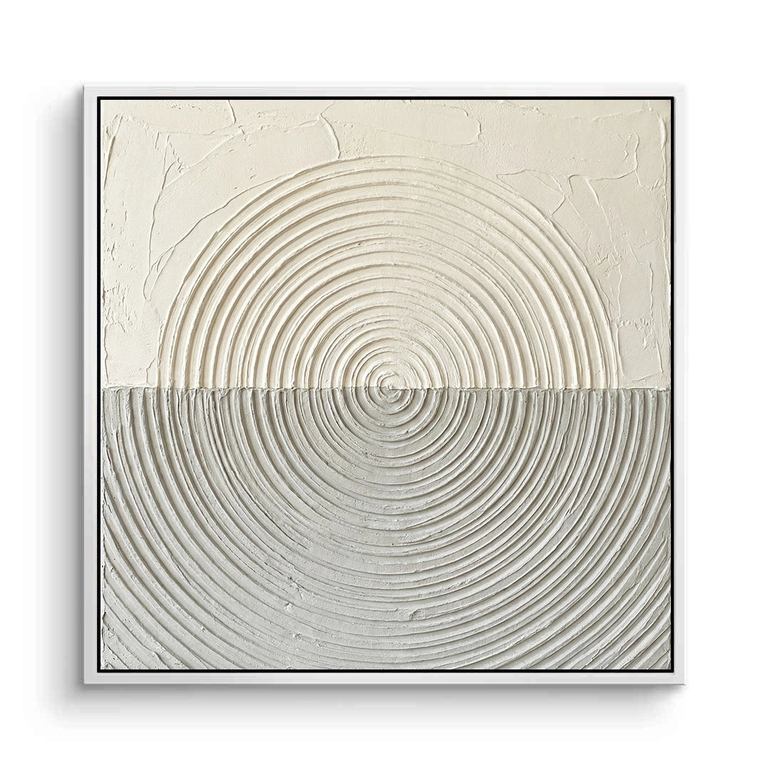 2Textured Dual-Tone Circle Painting #TDTC220