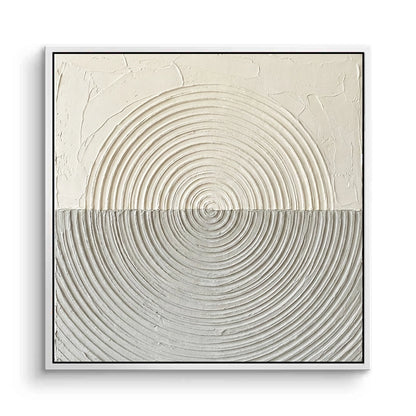 Textured Dual-Tone Circle Painting #TDTC220