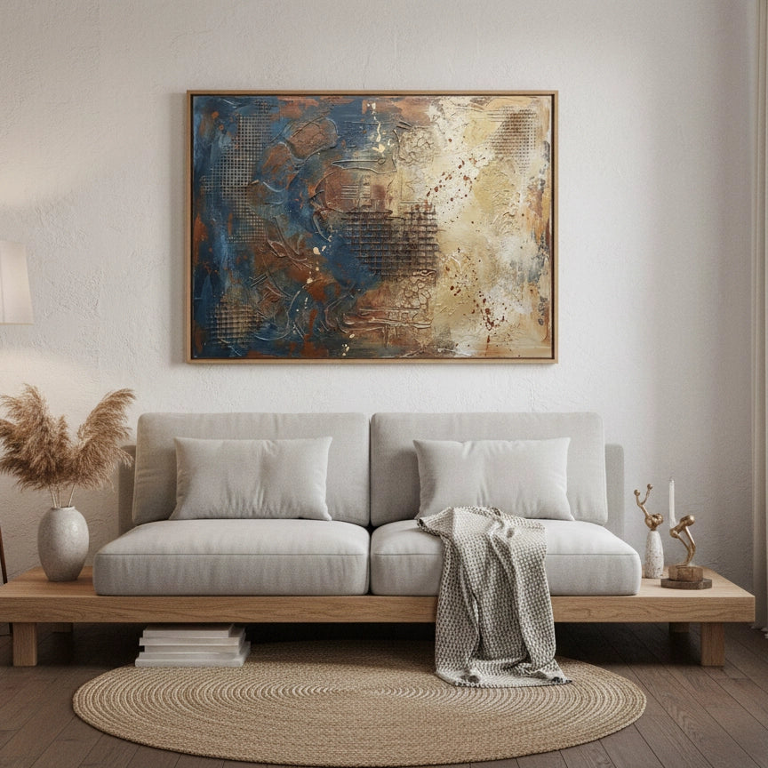 2Textured Earthy Mixed-Media Painting #TEMM220