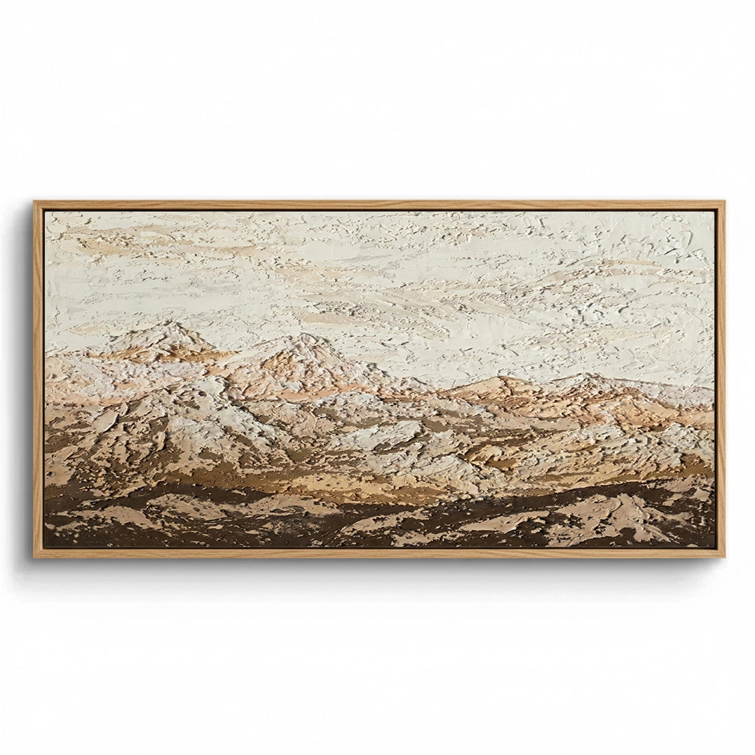 2Textured Earthy Mountain Painting #TEMO110