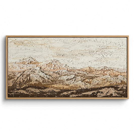 Textured Earthy Mountain Painting #TEMO110