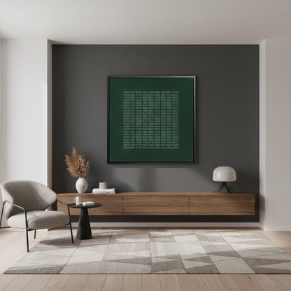 Textured Emerald Mosaic Painting #TEMO220