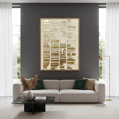 Textured Gold Column Painting #TGCO110