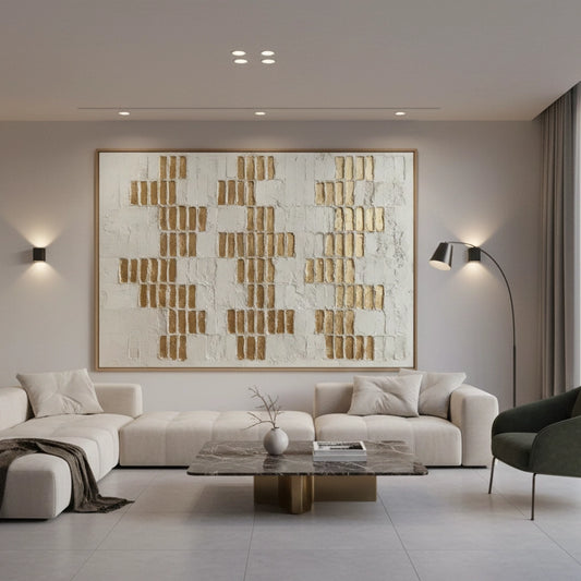 Textured Gold Mosaic Painting #TGMO110