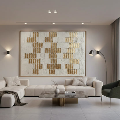 Textured Gold Mosaic Painting #TGMO110