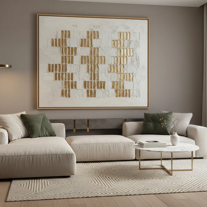 Textured Gold Mosaic Painting #TGMO110