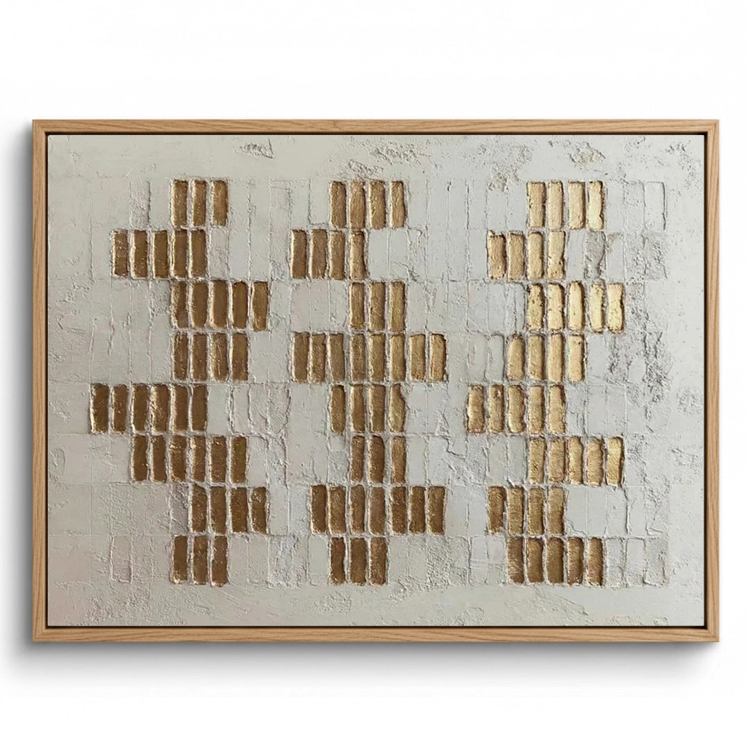 2Textured Gold Mosaic Painting #TGMO110
