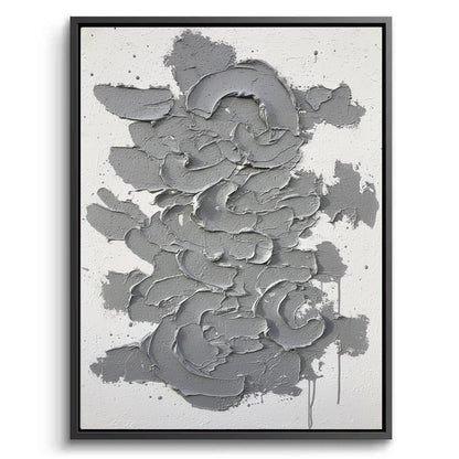 Textured Gray Cascade Painting #TGCA110