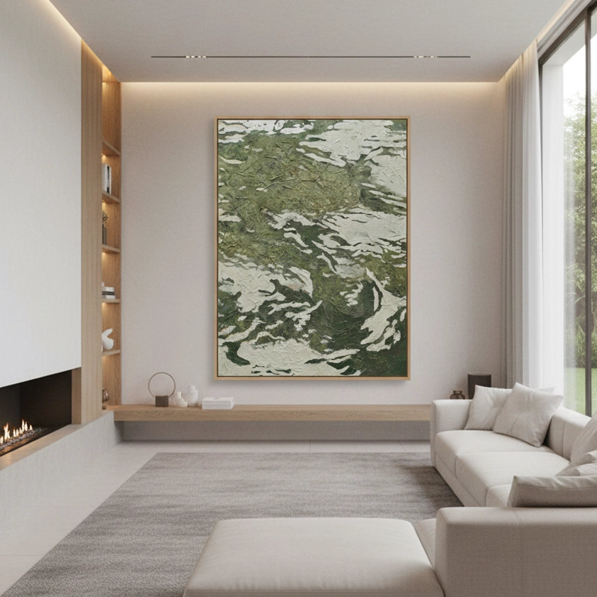2Textured Green Lichen Painting #TGLI220