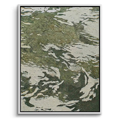 Textured Green Lichen Painting #TGLI220