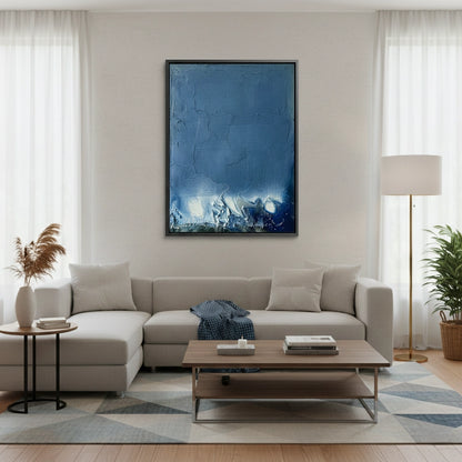 Textured Indigo Abyss Painting #TIAB220