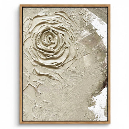 Textured Neutral Rose Painting #TNRO110