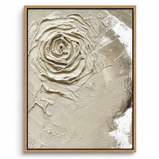 Textured Neutral Rose Painting #TNRO110