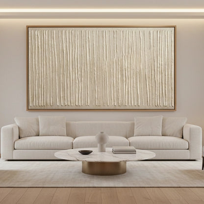 Textured Neutral Stripe Painting #TNST220
