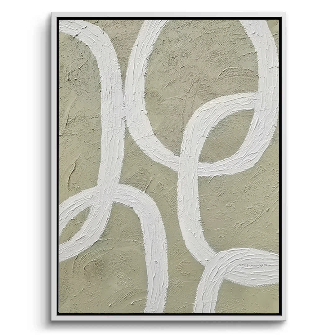 2Textured Olive Loop Painting Set of 2 #TOLP2200