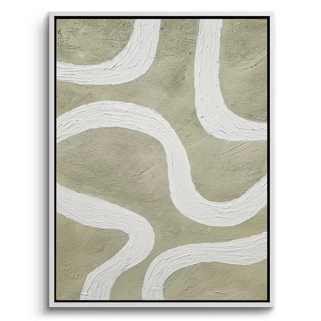 2Textured Olive Loop Painting Set of 2 #TOLP2200