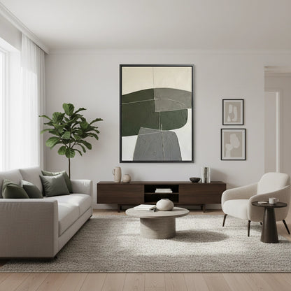 Textured Olive Organic Painting #TOOR220
