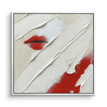 Textured Red Lips Painting #TRLI110