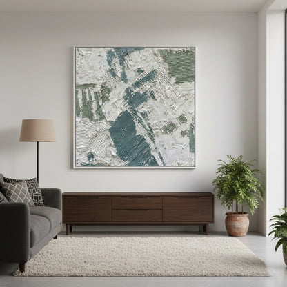 Textured Sage Abstract Painting #TSAB110