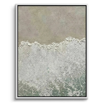 Textured Seafoam Shoreline Painting #TSSH110