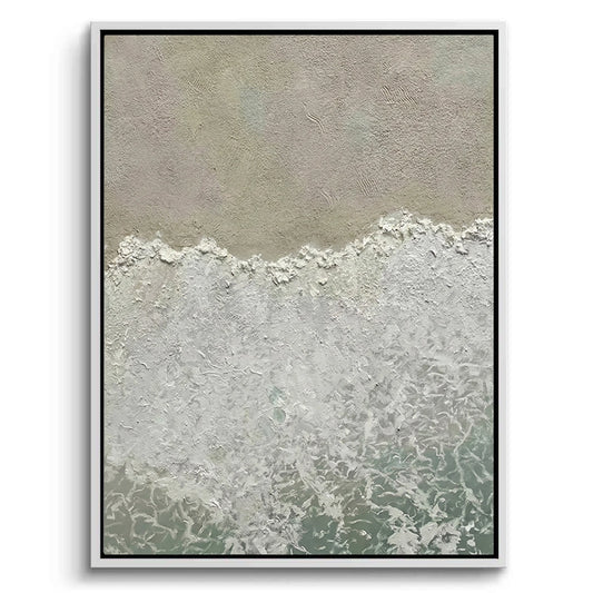 Textured Seafoam Shoreline Painting #TSSH110