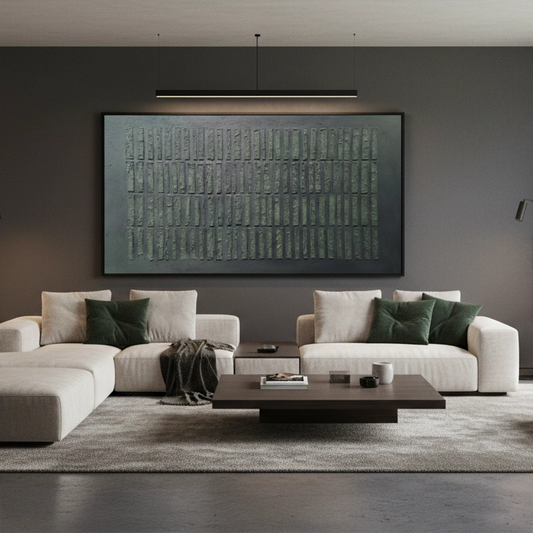 Textured Slate Grid Painting #TSGR220
