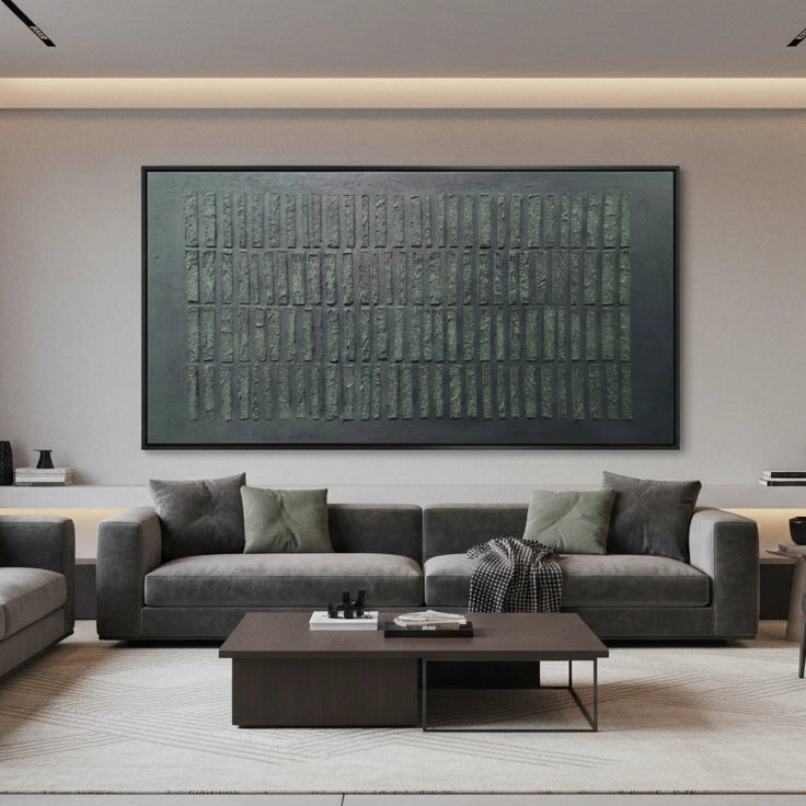 2Textured Slate Grid Painting #TSGR220