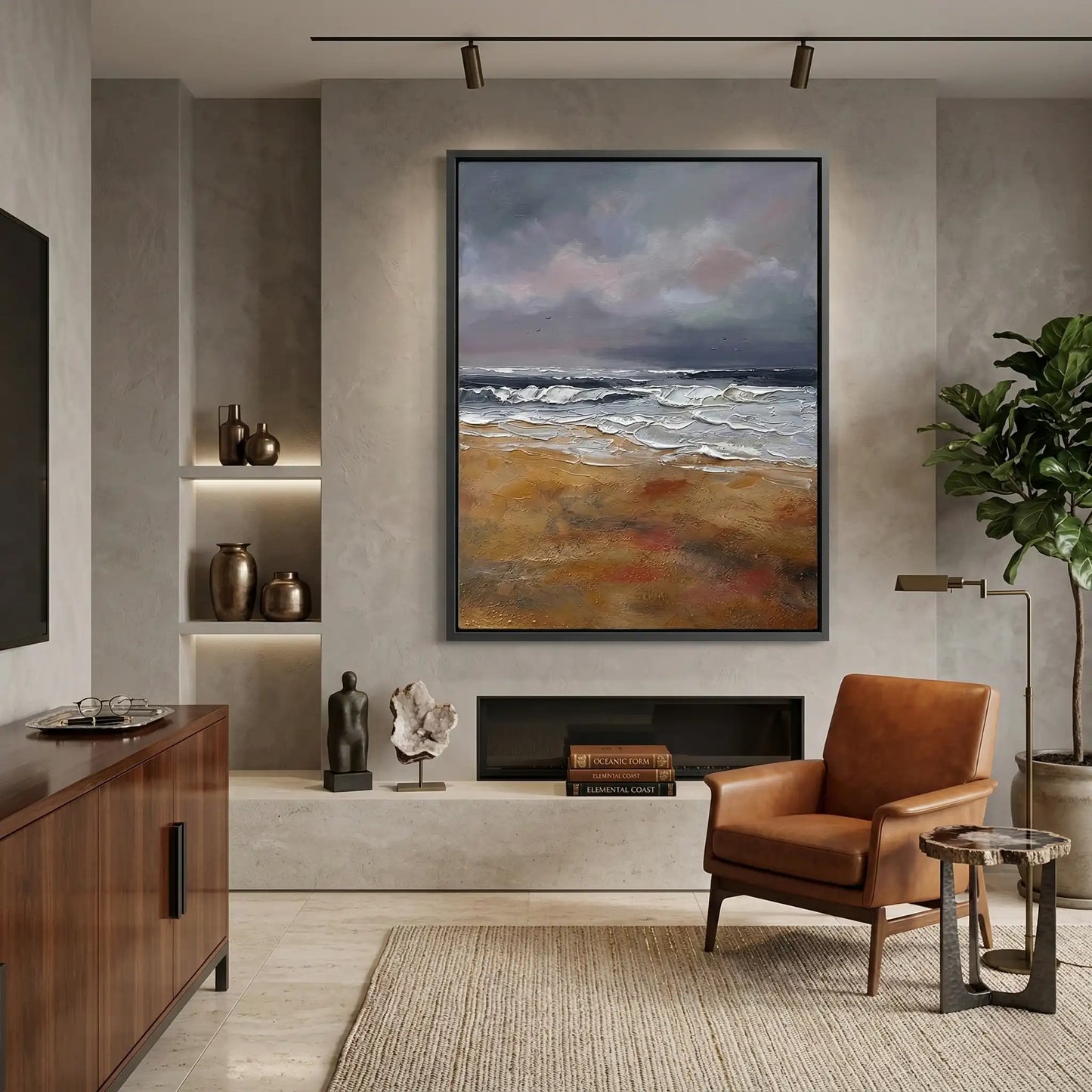 2Textured Stormy Seascape #TSS714