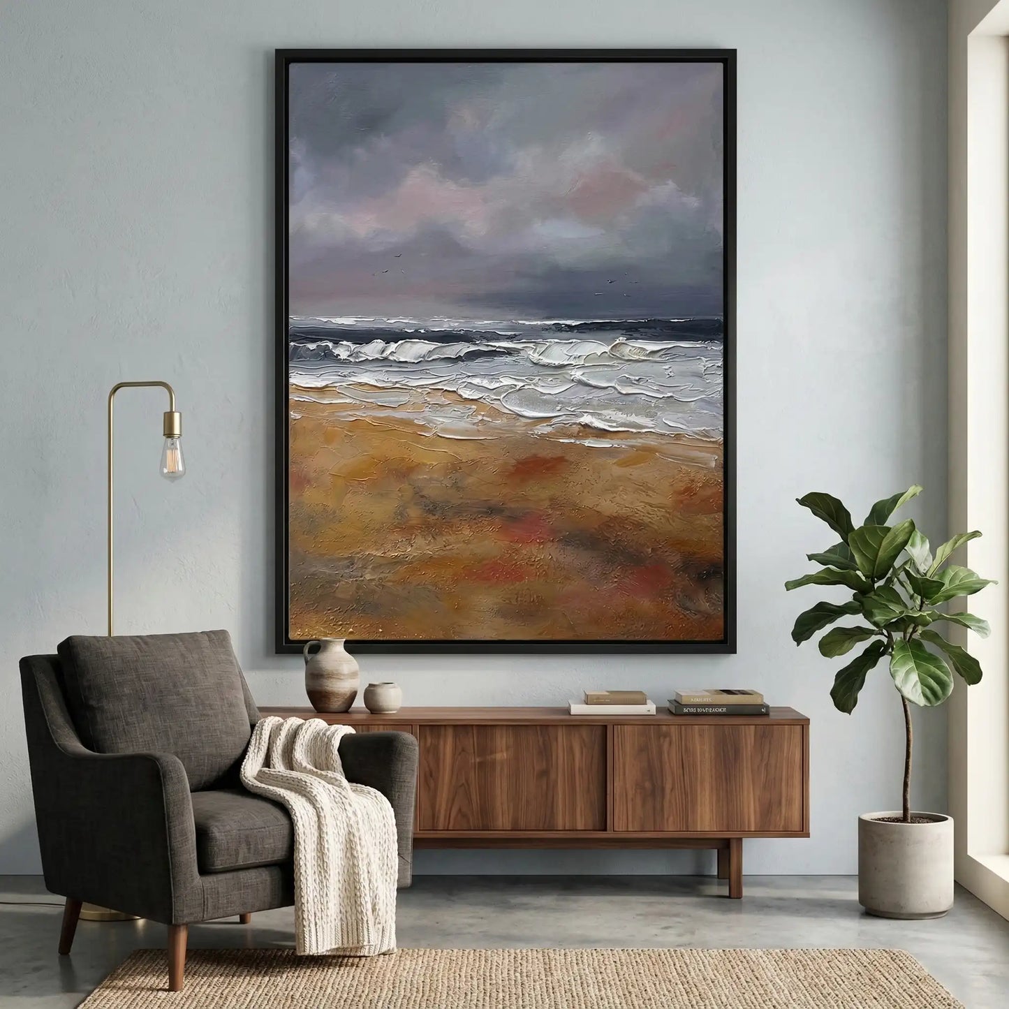 2Textured Stormy Seascape #TSS714