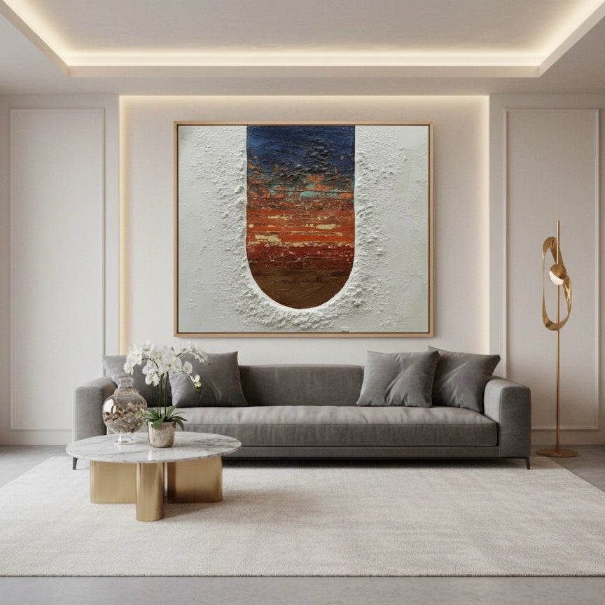 2Textured Sunset Arch Painting #TSAR110