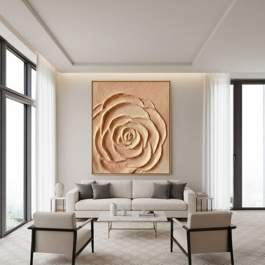 Textured Terracotta Rose Painting #TTRO110