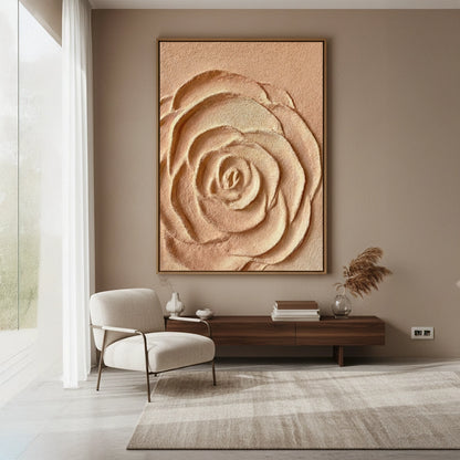 Textured Terracotta Rose Painting #TTRO110