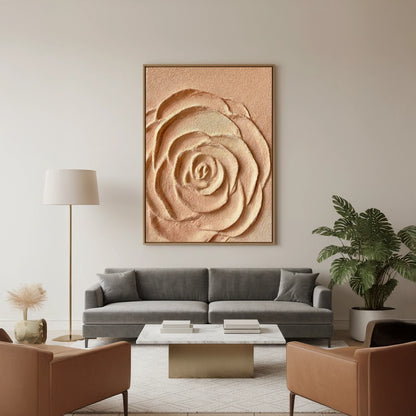 Textured Terracotta Rose Painting #TTRO110
